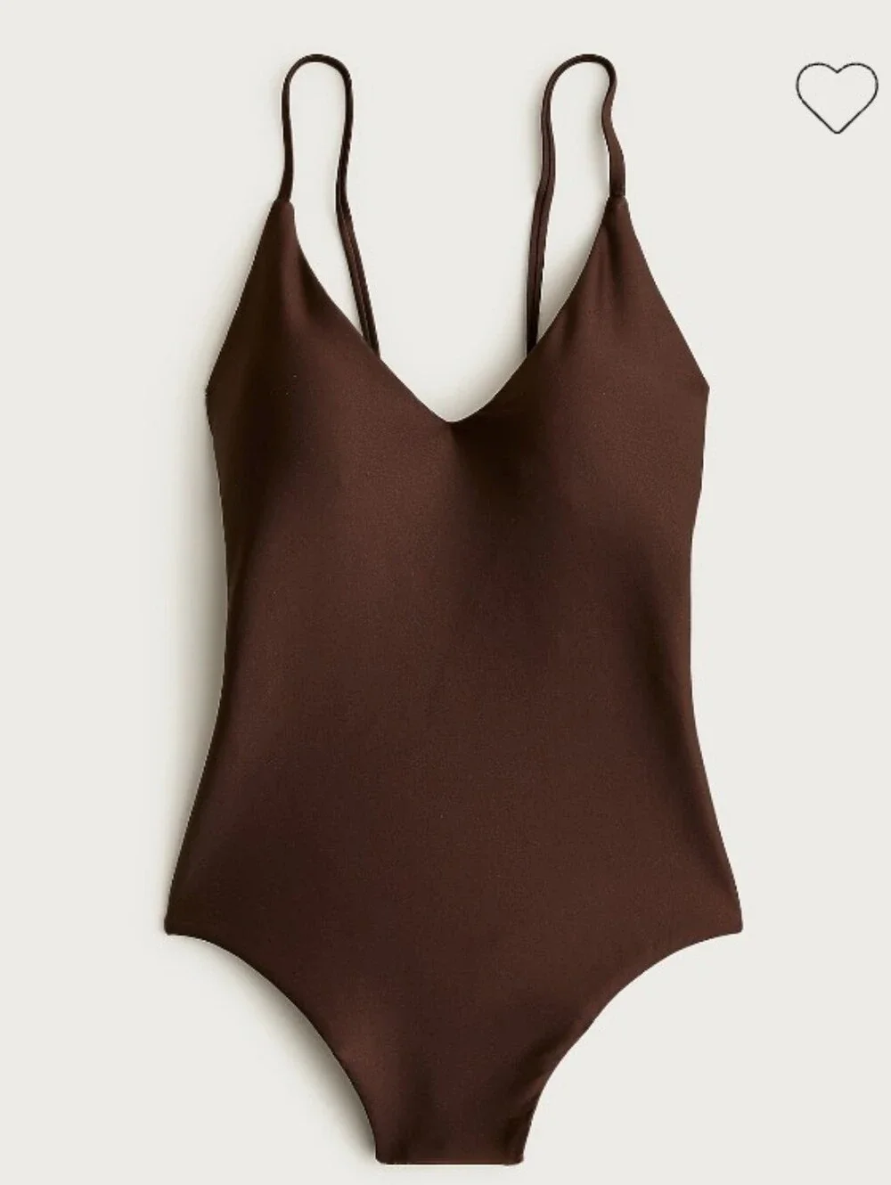 J. Crew Lana One-piece Classic Sculpt swimsuit - Inky Espresso